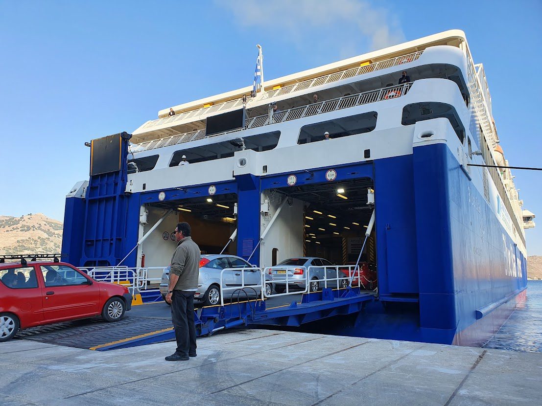 Boarding the Symi to Kastellorizo ferry