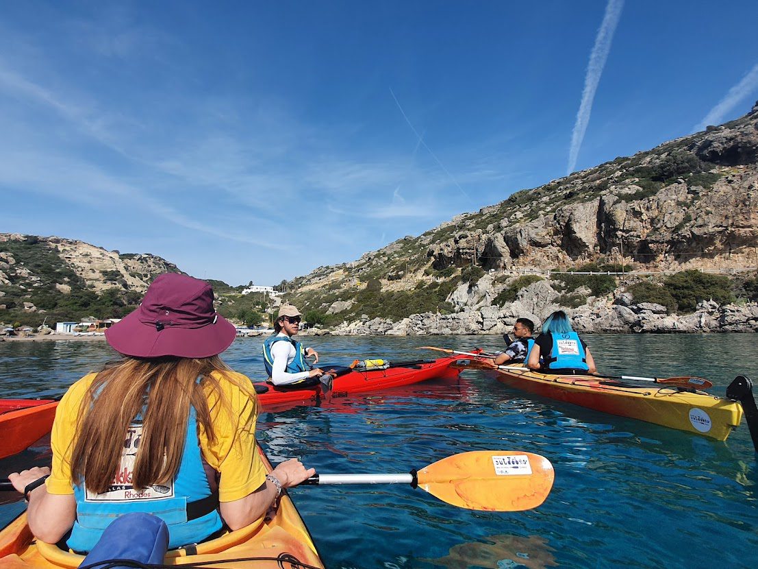 Kayaking in Rhodes in May