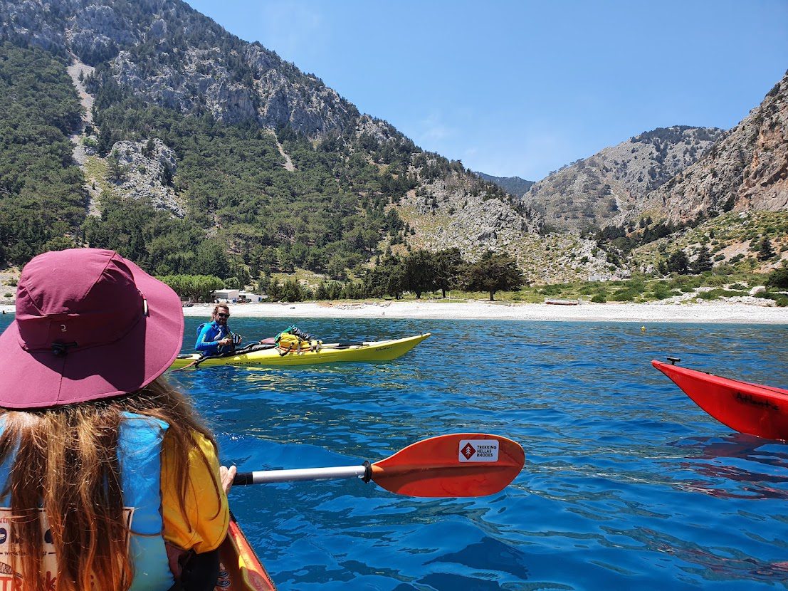 Kayaking to Nanou Beach in Symi