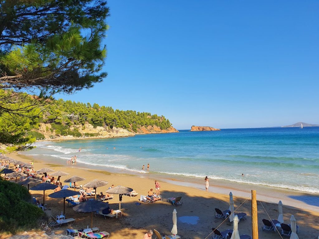 Chrisi Milia beach in Alonissos island, Greece