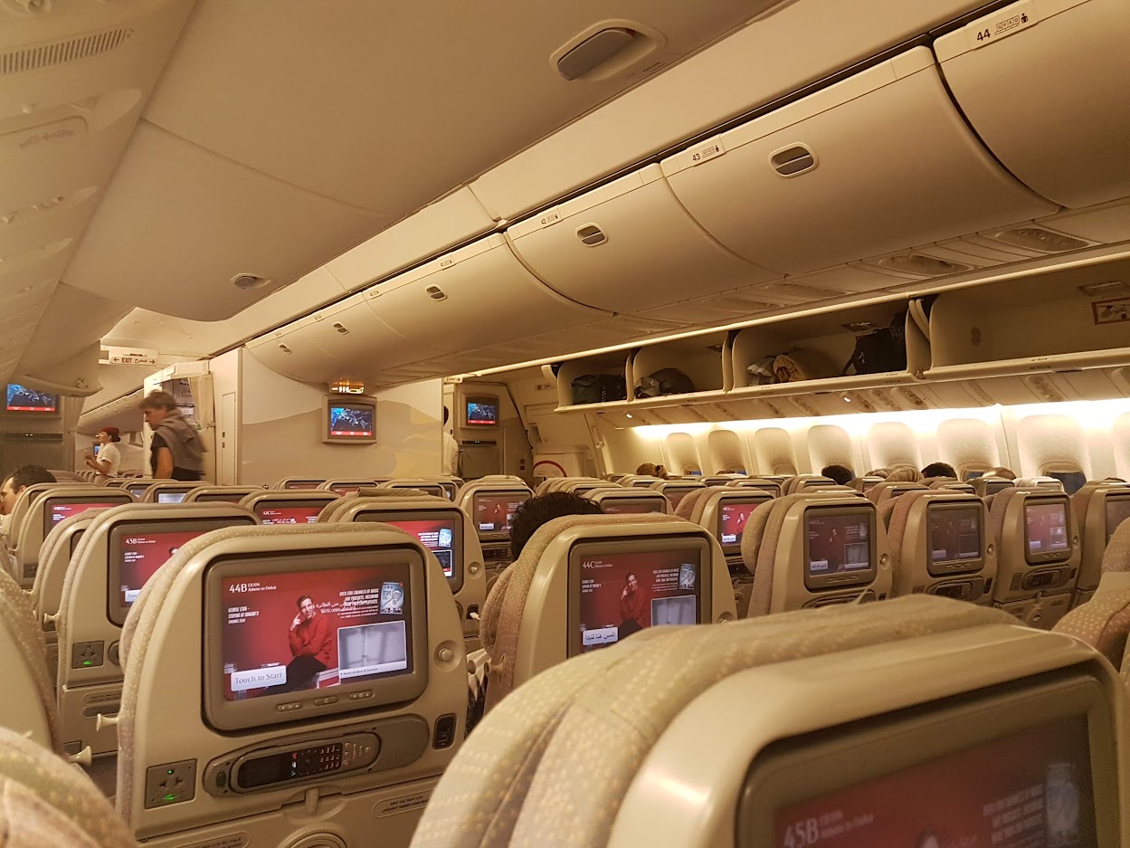 Inflight entertainment on a long haul flight