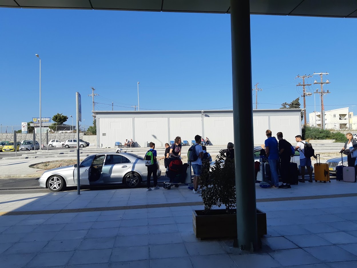 Kos Airport Taxi Queue