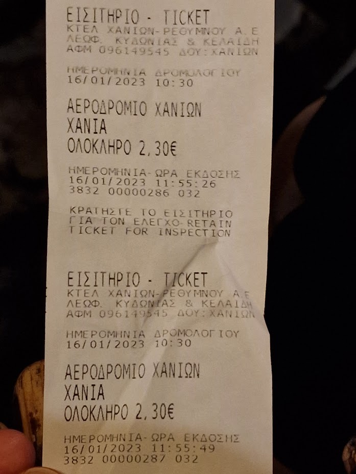 Chania Airport Bus Ticket