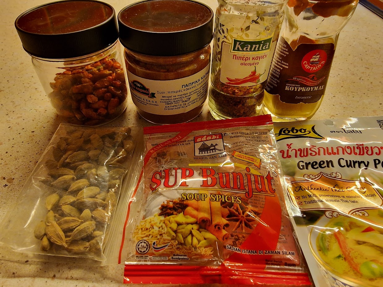 Taking spices on a plane