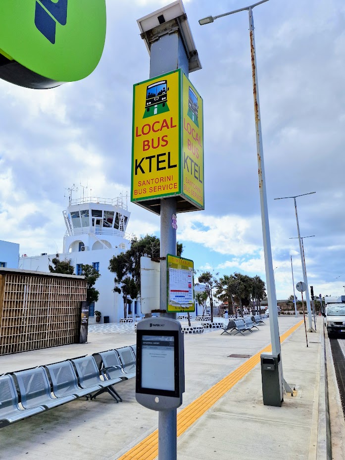 Santorini Airport Bus Stop