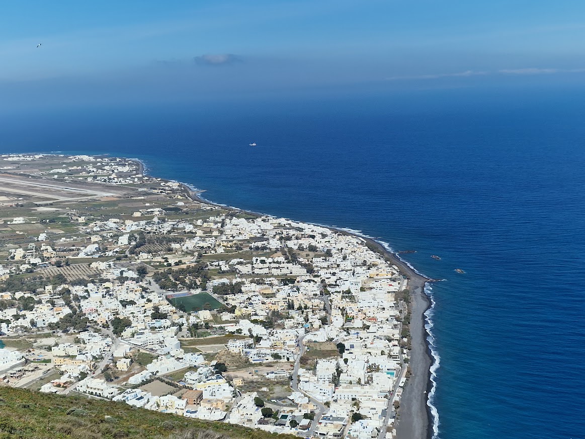 View from Ancient Thera over Kamari