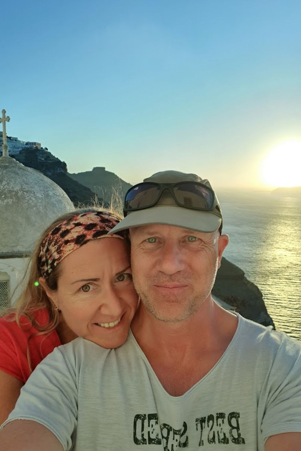 Dave Briggs in Santorini