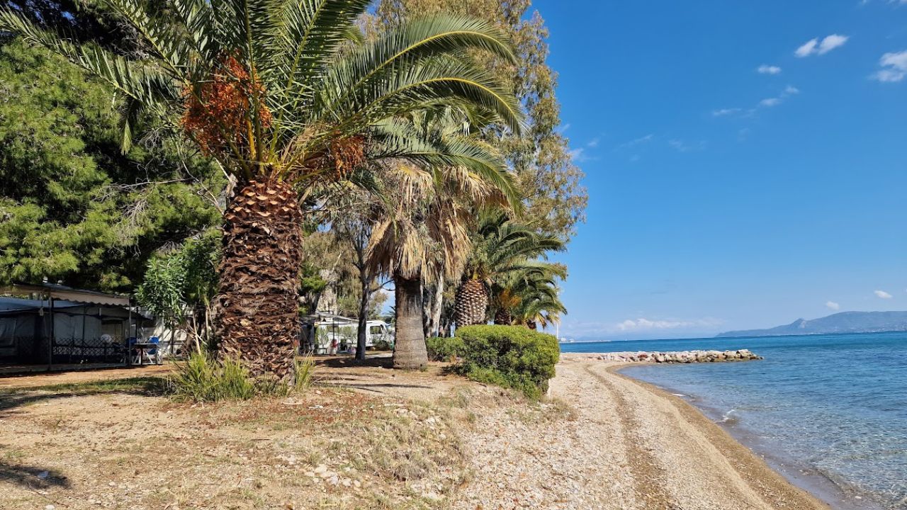 milos camping beach eretria evia