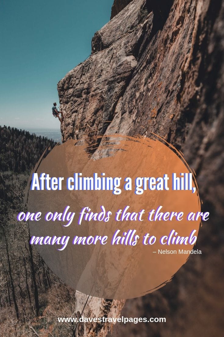 Nelson Mandela Hill Quote