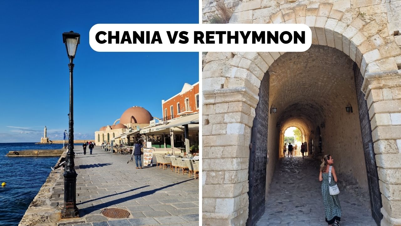 chania vs rethymnon - a comparison of which place in crete is best to stay