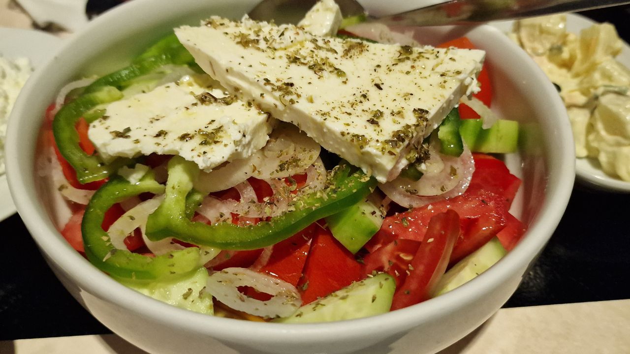 A tasty Greek salad
