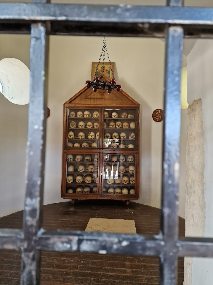 skulls of arkadi explosion victims